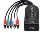 Componente a Hdmi Convertidor Soporte 1080p Macho Ypbpr A Hdmi Adaptador R / l A Hdmi 5rca A Hdmi