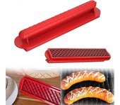 Eelhoe Cortador de perritos calientes, cortador de jamón, cortador de salchichas multifuncional, cortador de jamón de acero inoxidable PP para cort...
