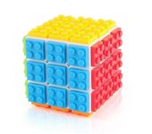 Brick Magic Cube Rompecabezas Rompecabezas y Ladrillos Juguete en 1 para Niños Regalo Adulto Compatible con Lego
