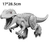 Figuras de dinosaurios, Bloques de T-Rex Indominus, Bloque de dinosaurio grande, Fiesta de cumpleaños para niños gris hybrid tyrannosaurus rex