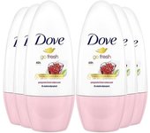 6 x Dove 48H protección Anti-transpirante Roll On 50 ml - Granada y Limón Verbana