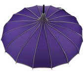 Vinta Pagoda Umbr Boda nupcial Sol Lluvia UV Paraguas protector Púrpura