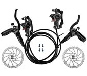 Frenos de disco hidráulicos de bicicleta Pinzas traseras delanteras Juego para bicicleta de montaña Mtb Kit de palanca de freno derecho izquierdo c...