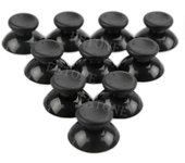 Tapa de goma de goma de joystick analógico caliente de 10 piezas para Microsoft para XBOX 360 Contro Negro