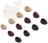 Fsw 6pcs Puntas de silicona para Jabra Elite 10 Auriculares Puntas Elite10 E10 Tws Tips Estuche Auriculares Tapones para los oídos Marrón L-3Pairs