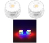 2pcs Luz de vuelo nocturno de lámpara estroboscópica de flash de dron universal para accesorios de drones Mavic Air 2 / Mini 2 Zoom Parpadeo rojo y...