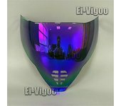 Icon Airflite Visor Shield - Fliteshield Mirrored Airflite Faceshield - Protector facial de reemplazo para cascos Icon Airflite Púrpura