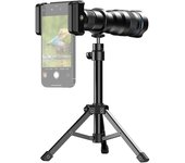 Kit de teleobjetivo APEXEL Mobile Phone 36X con trípode de metal Bolsa de lente de clip de teléfono universal para Hikin