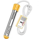 Calentador de agua sumergible eléctrico 3000w Piscina de calentamiento rápido Varilla de calentamiento Sincronización inteligente amarillo EU1500W