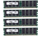 4x 2.6v Ddr 400mhz 1gb Memoria 184pins Pc3200 Desktop para Ram Cpu Gpu Apu Non-ecc Cl3 Dimm