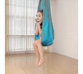 Terapia sensorial Swing para niños para interiores al aire libre 360 niños Swing Hamaca Terapia de abrazo elástico Silla colgante Borgoña 100 X 280CM