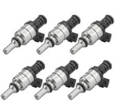 Boquilla de inyector de combustible compatible de 6 piezas 1427240 para E46 E39 X3 Z3 Z4 3 5 Motor de flujo combinado 2.5l 13537546244 143