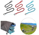 Cuerda de remolque para padres e hijos al aire libre para bicicletas para niños - Cuerda de remolque Bungee para bicicletas Negro
