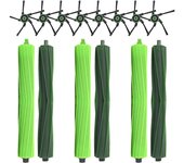 Para S9 (9150) S9+ S9 Plus (9550) Kits de aspiradoras robóticas AI de la serie S 3 juegos de cepillos de goma, 8 cepillos laterales Como se muestra