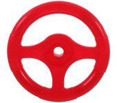 Volante de coche de juguete Máquina de columpio para niños Rueda de equitación para niños Pieza de coche mecedor para niños Rojo 16.50X16.50X4.00CM