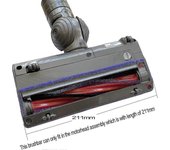 Dyson V6 / DC59 / DC62 / SV03 Rodillo de cepillo de repuesto para aspiradora (185 mm) + filtro Hepa