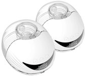 Extractor de leche manos libres de 2 piezas Extractor de leche eléctrico portátil liviano con pantalla LED 4 modos y 12 Blanco 1 Pcs