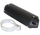 28mm 38mm Silenciador de motocicleta Abrazadera del tubo de escape para 50cc 110cc 125cc Dirt Pit Rro Quad Bike Atv Negro de 38 mm
