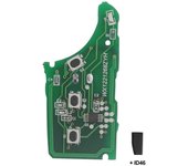433Mhz ID46 Flip Llave de coche remota para Hyundai i20 I30 IX35 Avante Kia Rio 3 K2 K3 K5 Ceed Cerato Picanto Soul Sportage Board With Chip