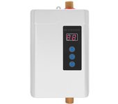 Calentador de agua eléctrico para hogares de 4000 W rectangular Blanco
