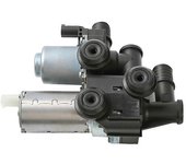 64118369807 Válvula de control del calentador Bomba de agua auxiliar Automóvil compatible con E46 X3 E83 Z3 E36 316I 318I 32 Negro plateado