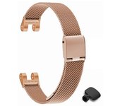 Para correa de reloj de metal Garmin Lily Muñequera de malla milanesa de reemplazo con herramienta Oro de Rose