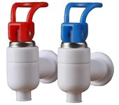 Reemplazo tipo empuje blanco azul grifo de plástico grifo para dispensador de agua grifo dispensador de agua Silk 10 Interior (par)