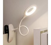 Lámpara de lectura led con clip regulable lámpara de mesa de protección ocular