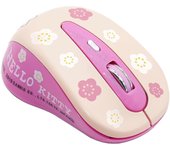 Lindo ratón silencioso inalámbrico Hello Kitty, ratón rosa para niñas adecuado para computadoras de escritorio y portátiles
