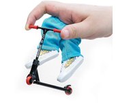 2023 scooter de dedo de 4 piezas, mini juguetes de dedo de dos ruedas, patineta multicolor de scooter con la punta de los dedos negro