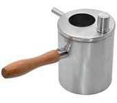 Olla de vertido de cera de abejas Olla de fusión de cera de abejas de acero inoxidable Olla de fusión de cera Herramienta de vela Olla de cera para...