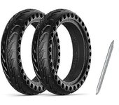 Paquete de 2 neumáticos sin pinchazos 8.5" Honeycomb Xiaomi M365 scooter Negro NEGRO - 2-PACK NEUMÁTICO + 1 Herramienta