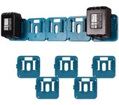 Unbrand Soporte de batería de 5 piezas para batería Makita14-18V Soporte de pared escalable para batería Makita