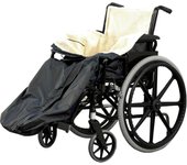 Bolsa sin cordones para usuarios de sillas de ruedas Adultos Invierno (negro), manta para silla de ruedas con bolsillo interior - Saco forrado con ...