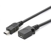 Cable adaptador Micro USB hembra a mini USB macho de 5 '' para teléfono celular GPS MP4