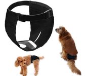 Ersam Paquete de 3 pantalones menstruales para perros Pañales reutilizables Pantalones cortos para mujer Pantalones de temporada en forma Pañales p...