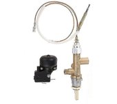Válvula de control del calentador del patio de gas Sensor de termopar Perilla del interruptor de descarga Propano LPG Control de pozo de fuego Sa -...