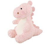 Dinosaurio sentado Muñeco de juguete de peluche Regalo de vacaciones Lindo adorno de juguete de peluche Muñeca de dinosaurio color de rosa