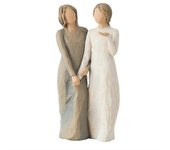 Willow Tree My Sister Figura Esculpida Pintada a Mano para Oficina en Casa 1pcs, multicolor)