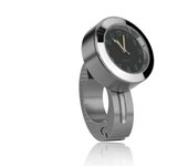 Reloj de manillar de motocicleta, manillar de motocicleta impermeable universal Reloj de reloj de reloj de montaje de manillar silver