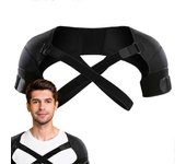 Alivio del dolor de hombro Doble soporte de hombro, Doble soporte de hombro, Soporte de hombro ajustable para manguito rotador, Alivio del dolor de...