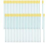 50 piezas varillas desechables de inseminación artificial varillas de cría desechables tubo de cría flexible ca Azul