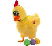 SSRGV Poner Huevo Pollo Juguete Eléctrico Interactivo Peluche Peluche Juguete Cantando Muñeca Regalo Para Niños