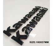 Redkid Para calcomanías de logotipo 3d de pegatina verde de Kawasaki 3 D Z800 Z750 Z900 Z1000 Z650 Z400 2019 2020 2021 2022 RJ001 180X27MM