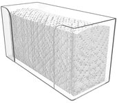 Dispensador de toallas de papel sobre el mostrador, soporte de servilleta de toallas de invitado transparente, adecuado para Z-fold, C-fold o Mu