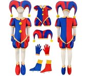 El increíble circo digital Pomni Cosplay disfraz uniforme mono sombrero body humano para adultos niños disfraz de dibujos animados cos Pomni A Heig...