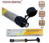 1pc 2.5g resina dental para empastes y restauraciones materiales Light Curing resina compuesta Nueva odontología Jeringa Denfil A1 A2 A3 1PCS A1