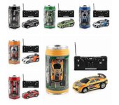 Mini latas Control remoto Coche de alta velocidad Drift Car Control remoto inalámbrico Coche de juguete verde