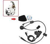 Kit de Auriculares Tácticos Cable Y con Micrófono y Adaptador PTT U94 Compatible con Auriculares Sordin Supreme Pro Versión Ipsc