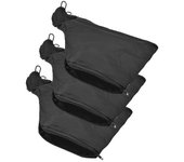 Bolsa de polvo de sierra de inglete, bolsa colectora de polvo negra con cremallera y soporte de alambre, piezas de lijadora de banda Bolsa de cubie...